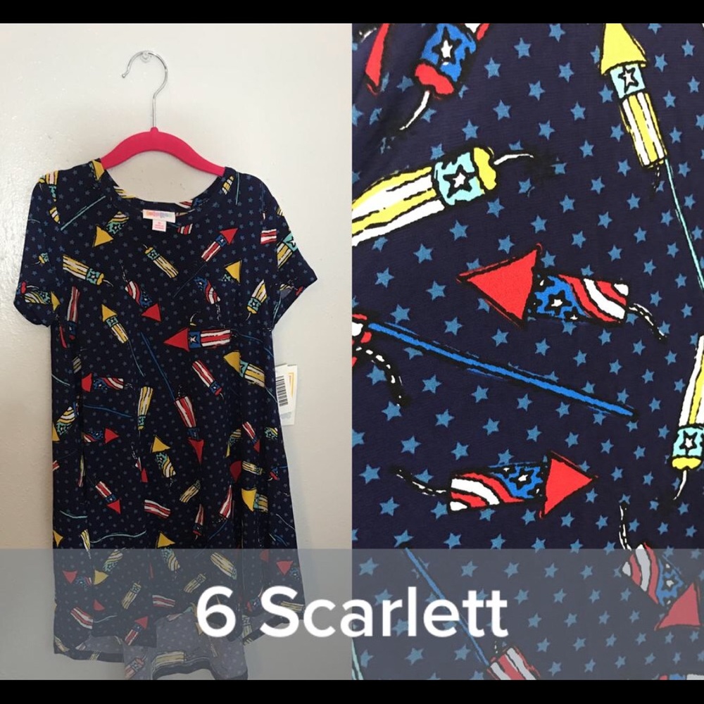 LulaRoe Scarlett, Size 6. Americana.